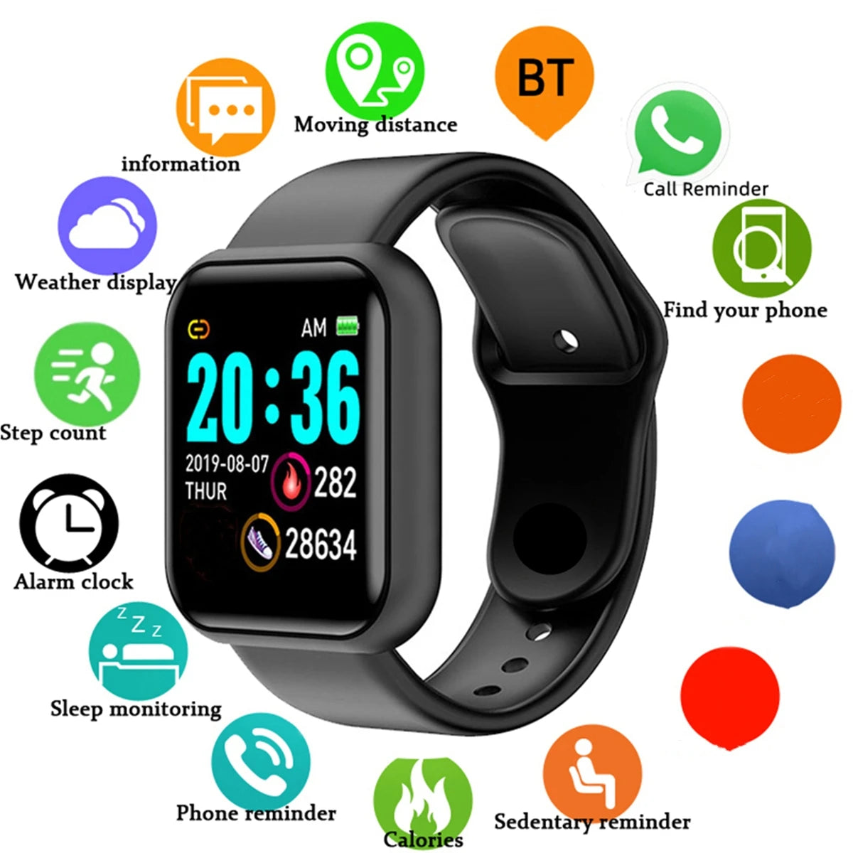 SmartFit 116 – Sportklocka & Fitnessarmband