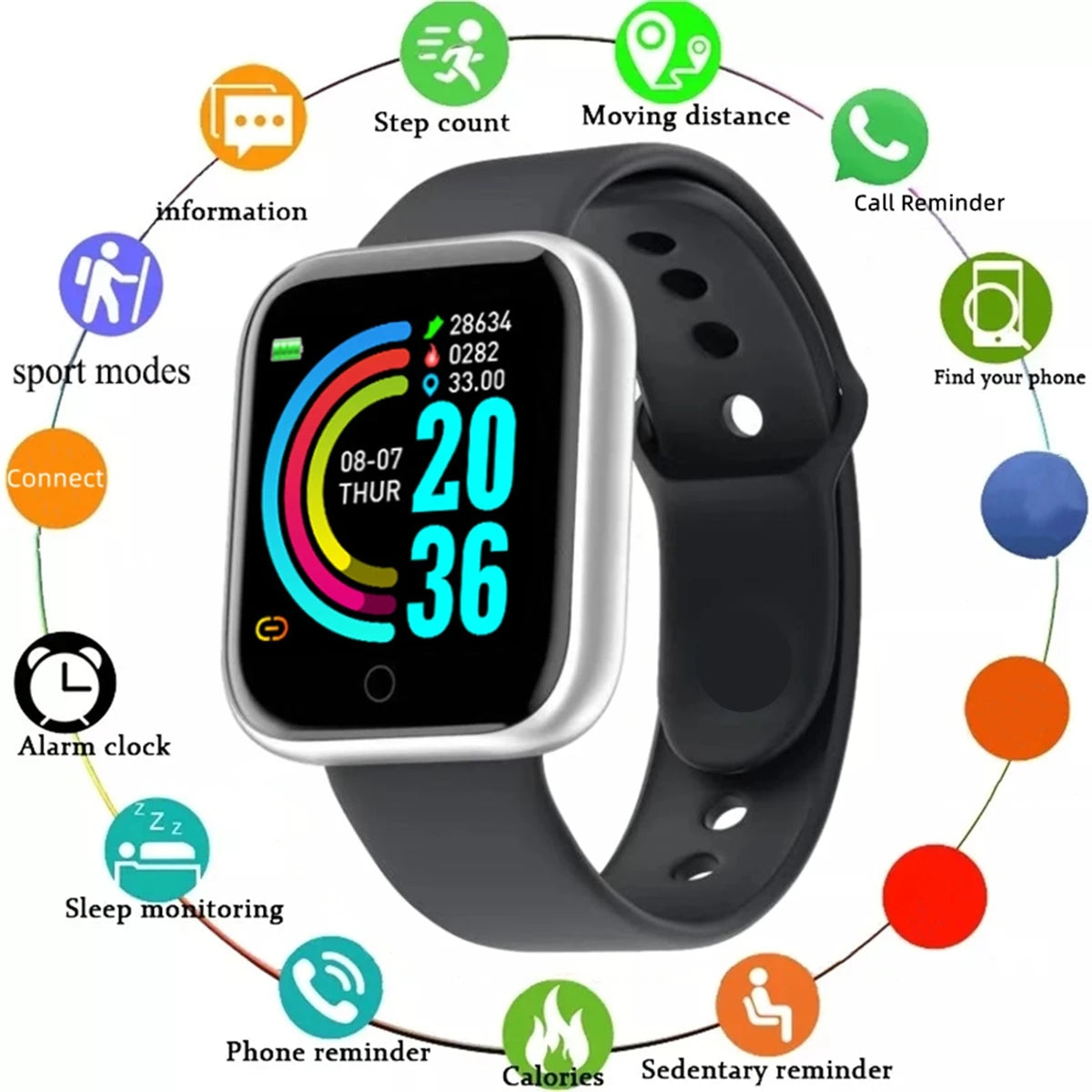 SmartFit 116 – Sportklocka & Fitnessarmband