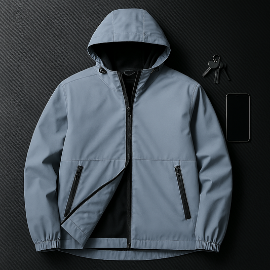 NightGlow Skymningsjackan – Reflekterande Unisex Vind- och Regnjacka