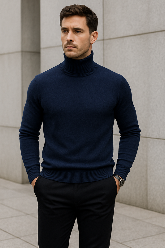 Polotröja Slim Fit Stickad